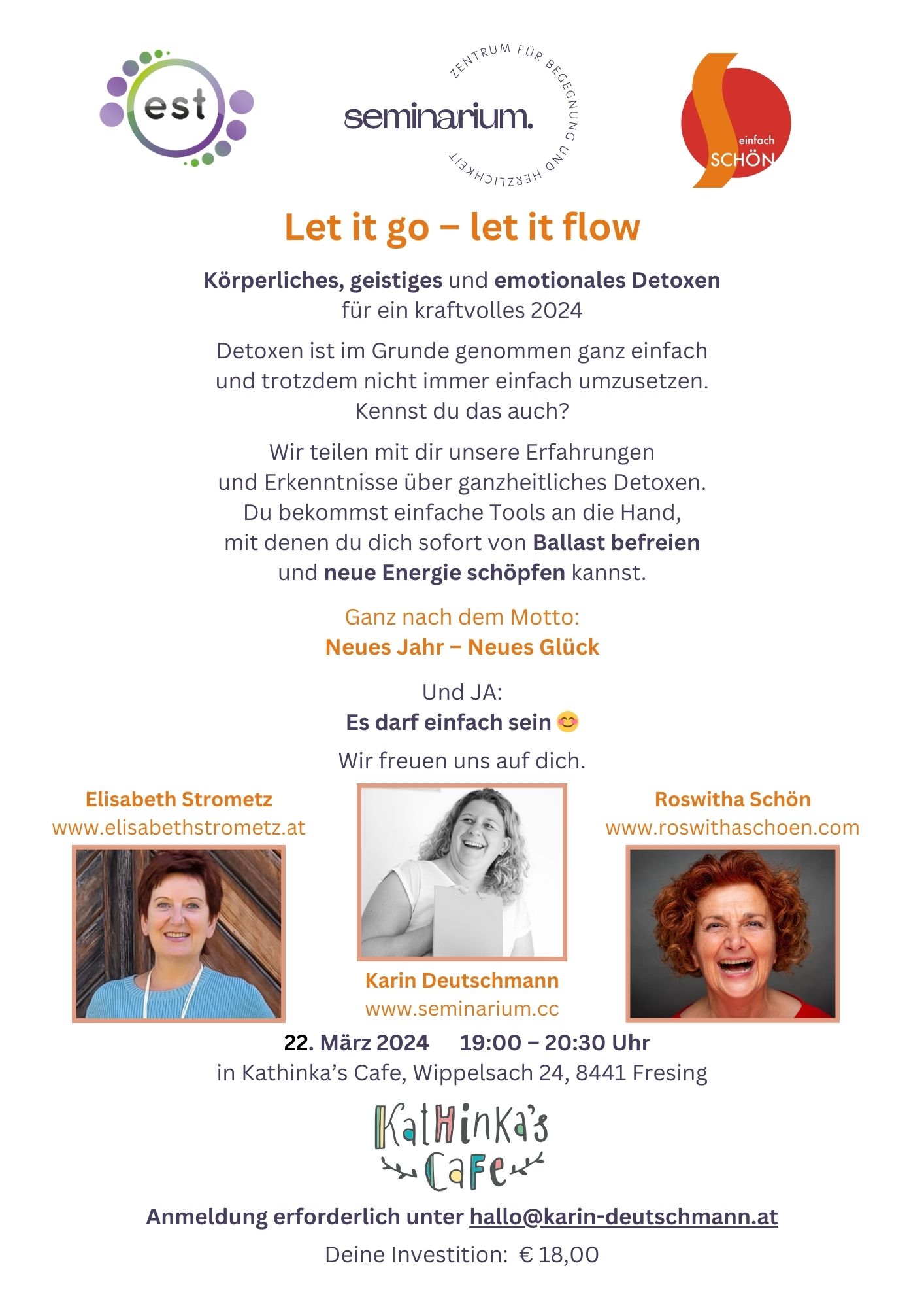 Detox your life - Impulsvortrag über ganzheitliches Entgiften, Cafe Kathinka's, Fresing