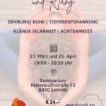 Yin Yoga und Klang, Seminarium Leibnitz