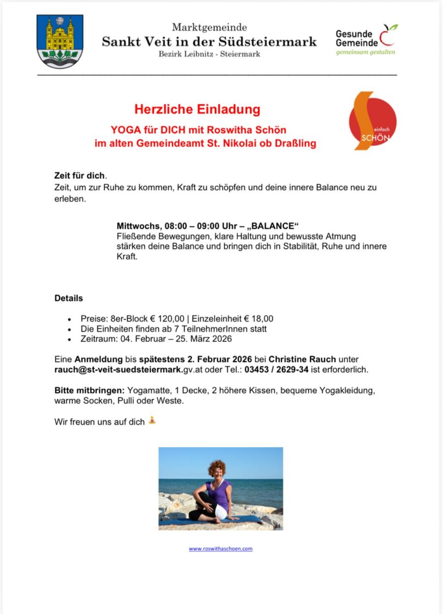 Balance Yoga, St. Nikolai ob Draßling