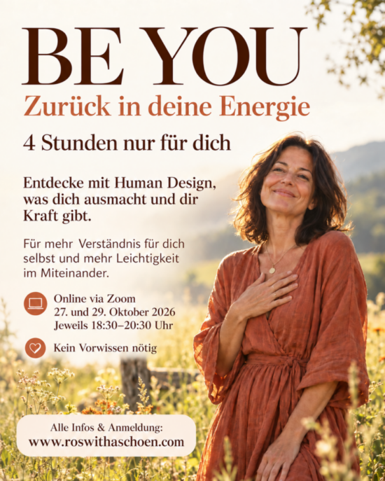 BE YOU - Zurück in deine Energie, online